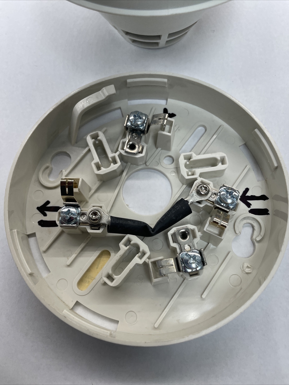 EST ADT SIGA-PS EDWARDS INTELLIGENT PHOTOELECTRIC SMOKE DETECTOR With Base