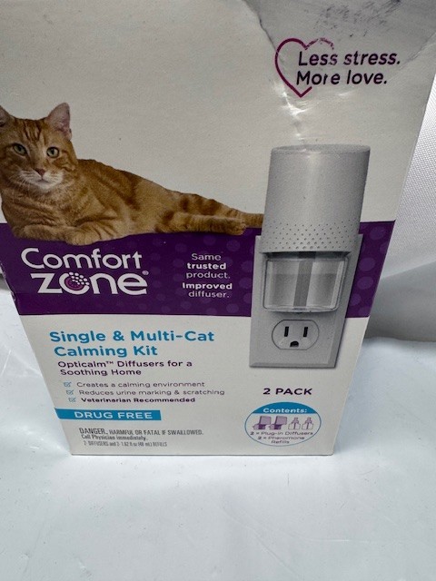 Comfort Zone Single & Multi-Cat Calming Kit. 1 Plug In & 1 Diffuser *New