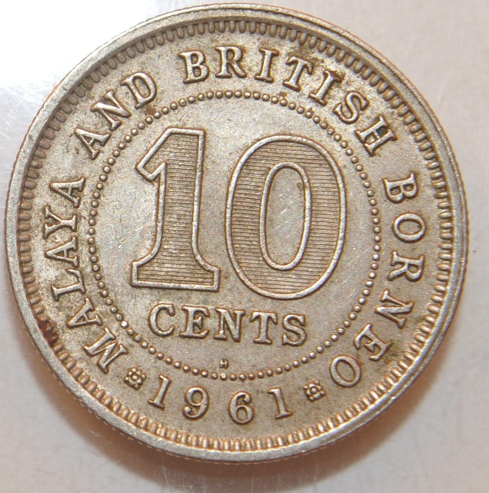 1961 Malaysia  10 cents