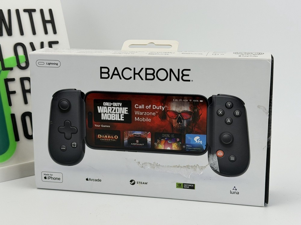 BACKBONE One - Gen 2 - Black - Lightning Port  Mobile Gaming Controller, Black