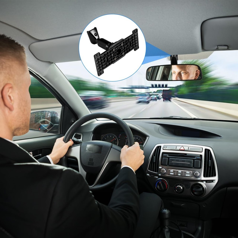 Dash Cam Mirror Mount Universal Rear View Mirror Back Plate Panel Bracket Rea...