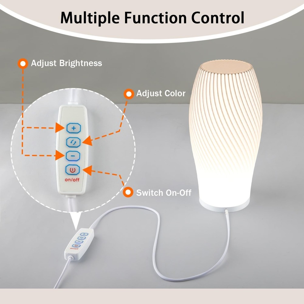 Versatile 3D Printer LED Lamp with Color Adjustments - Enhance Your Space