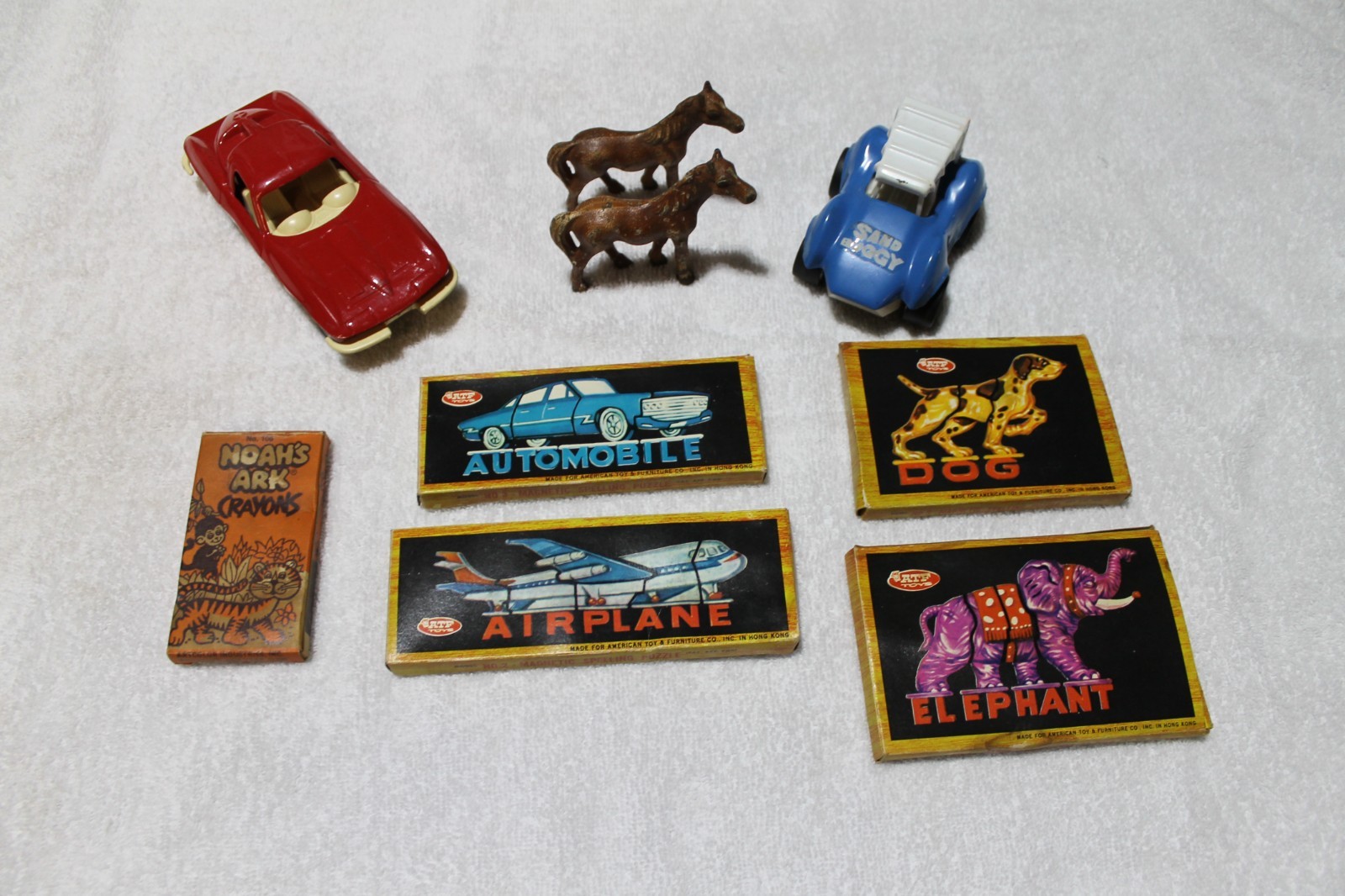 Selection Of Vintage Children's Toys Circa 1960's -70's, Attic Find