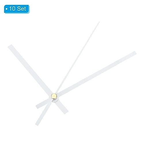 Replacement Clock Hands Kit, 10 Set Replacement Clock Hands Kits Clock White