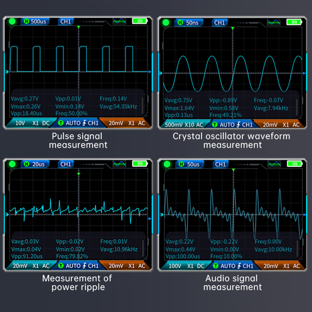 FNIRSI 2C23T Handheld Digital Oscilloscope Multimeter+ Function Signal Generator