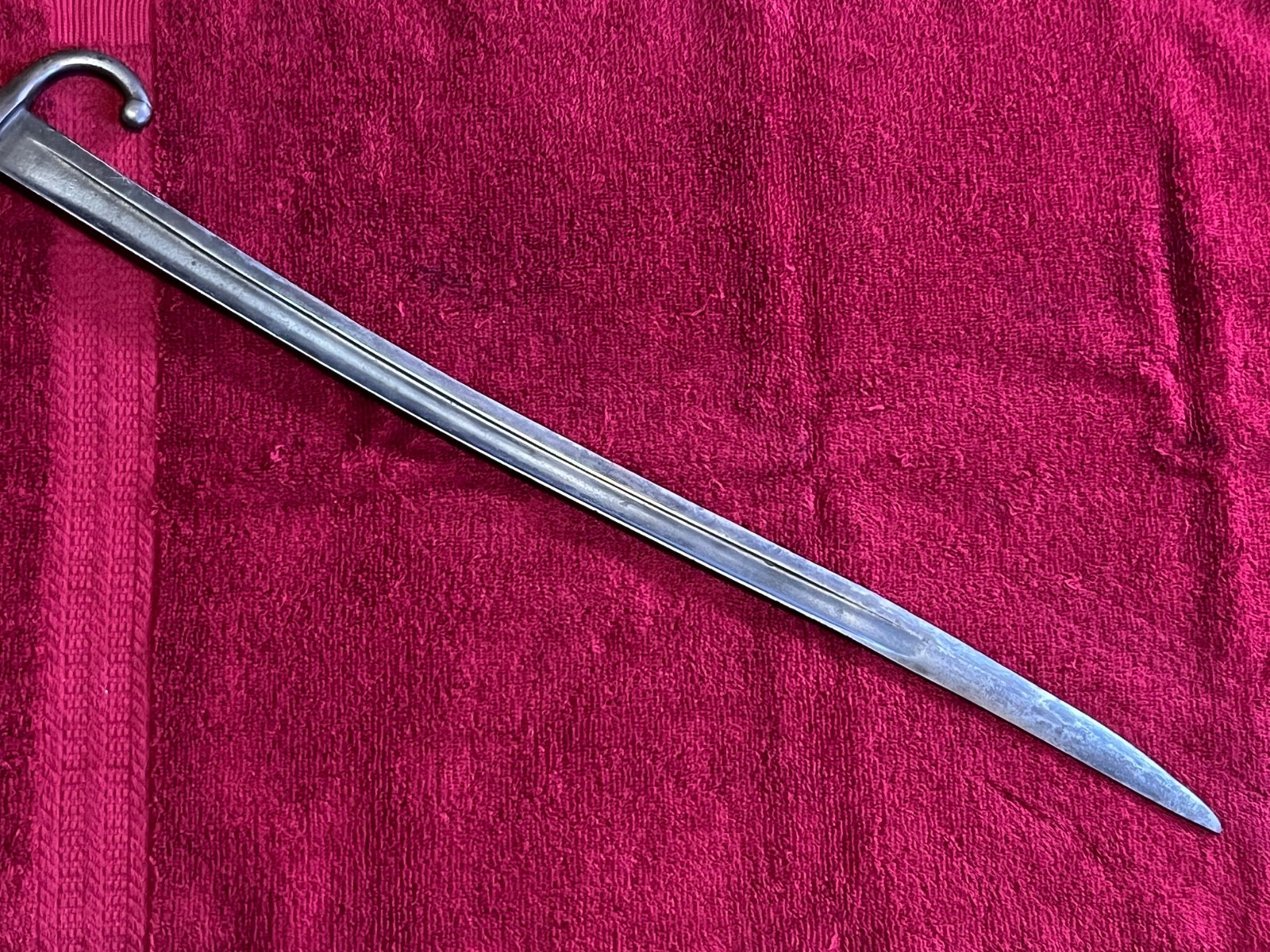 CHASSEPOT PATTERN BAYONET; NO MARKINGS. REMINGTON PRE WWI?