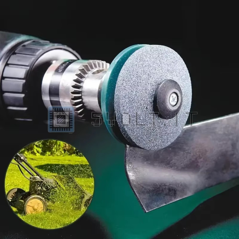Electric Grinder for Abrasive Lawnmower Sharpening