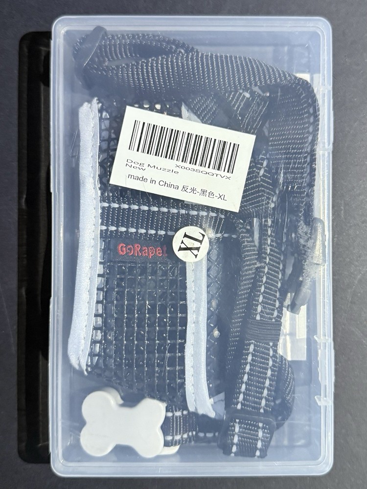 Reflective Soft Dog Muzzle. XL. New Open Box. Unused.