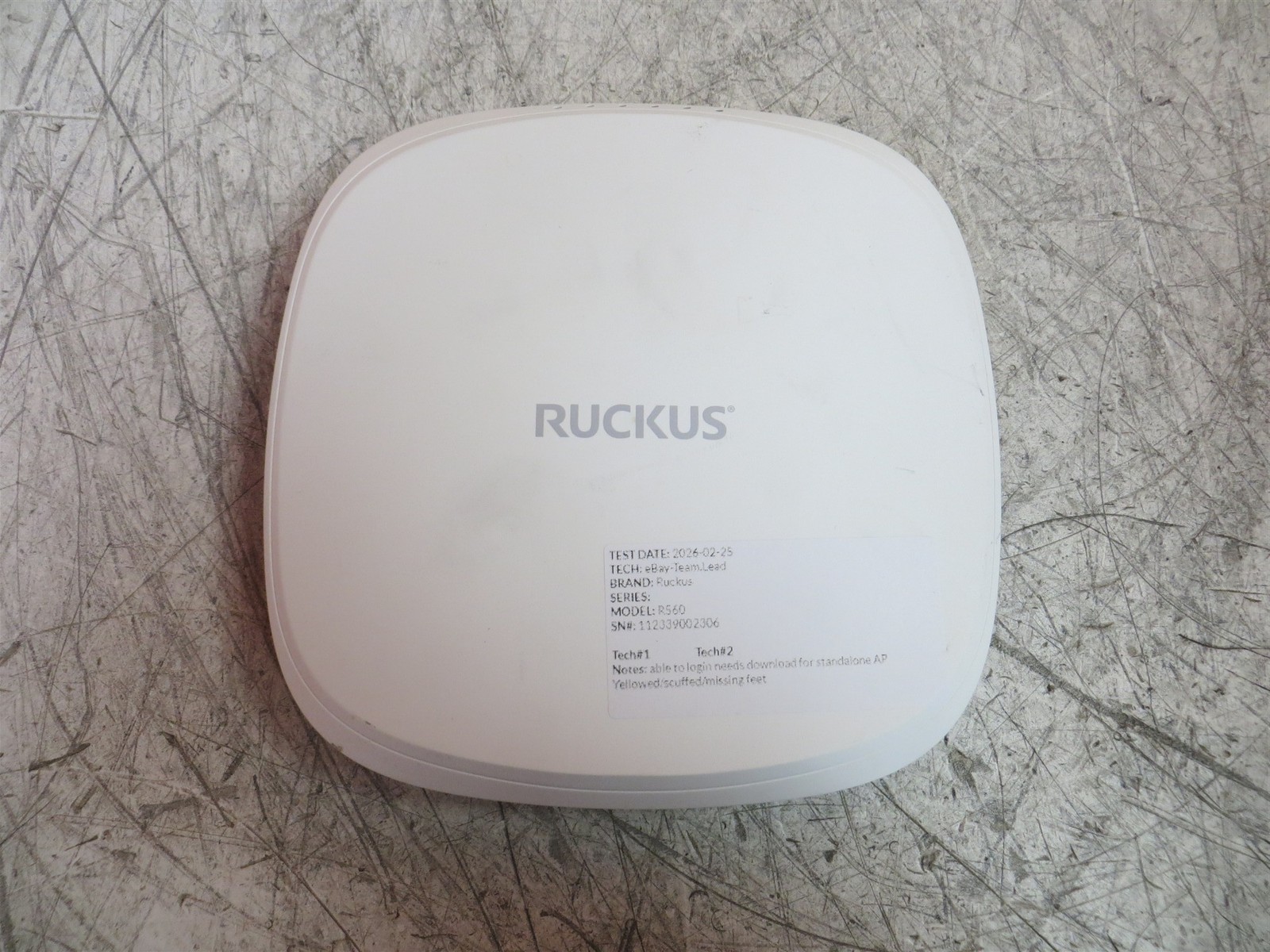 Ruckus R560 901-R560-US00 Indoor Access Point Factory Reset