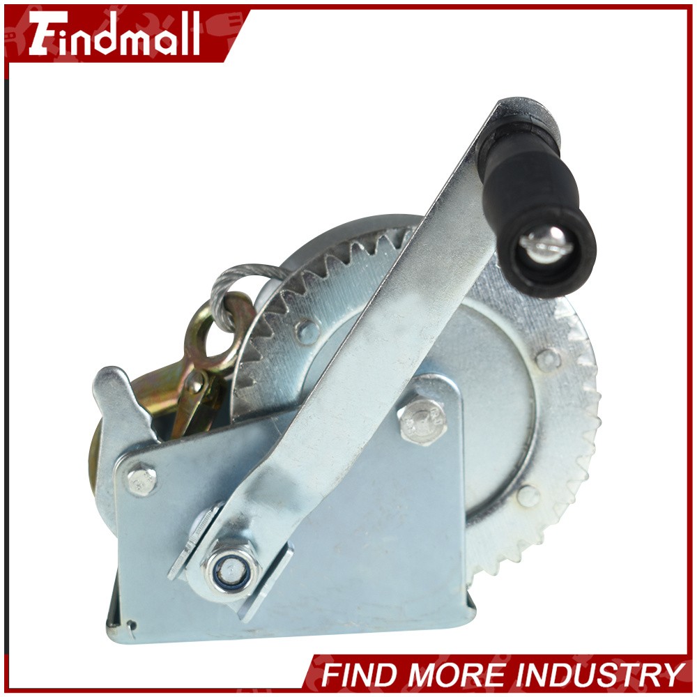 Findmall 1500lbs Adjustable Two-Way Hand Winch Boat Winch With 10m (32ft) Cable