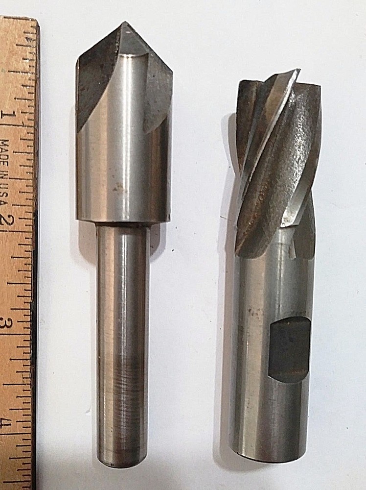 High Speed Drill Bits (2) Large Unmarked