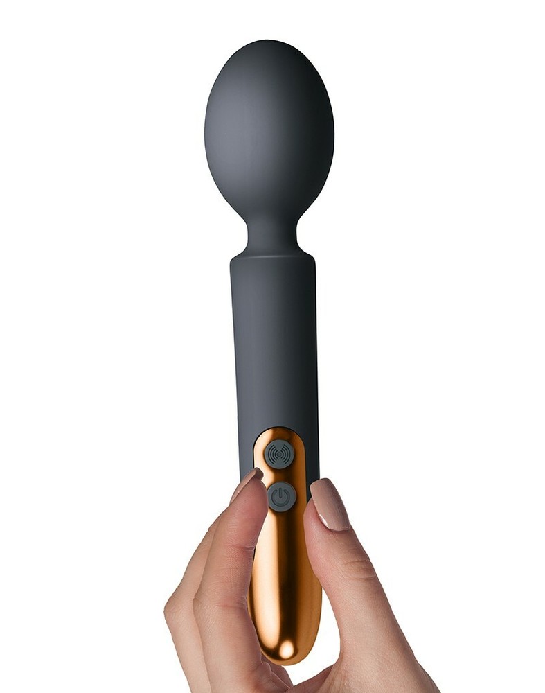 Silicone Rechargeable Mini Wand Powerful Vibration Wireless Flexible Massager
