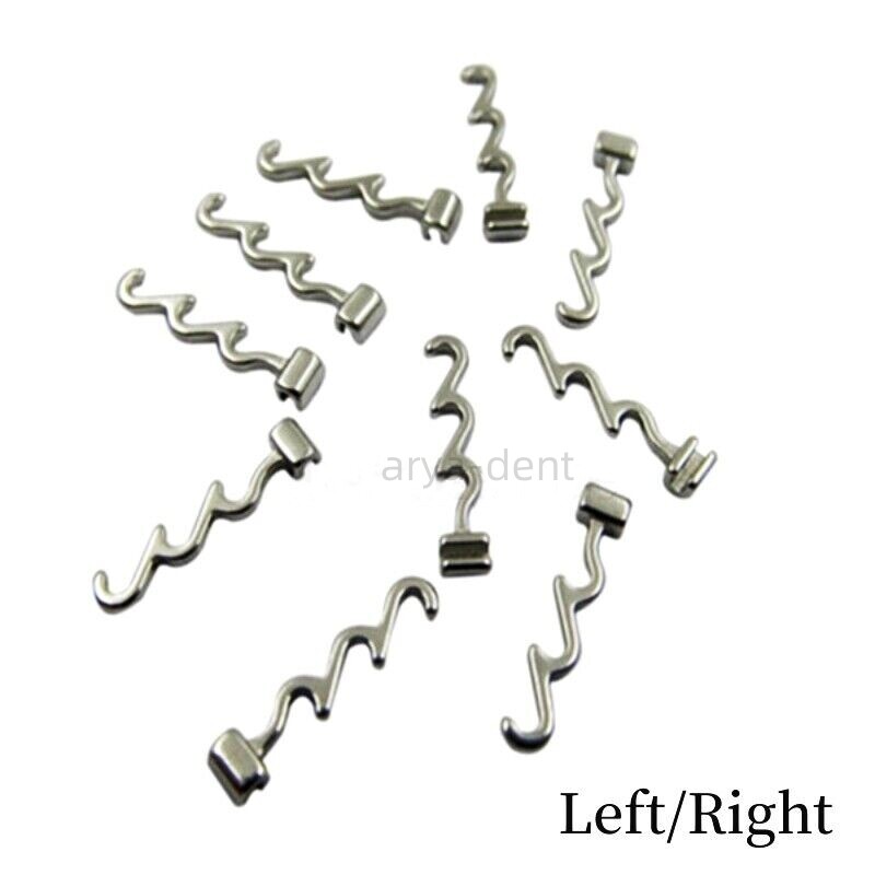 Dental Orthodontic Crimpable Hooks Multi-Function Long Left Right Accessory Hook