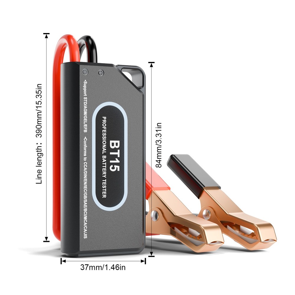 Car Battery Tester 12V Digital Voltmeter LCD Display LED Indicator Compact