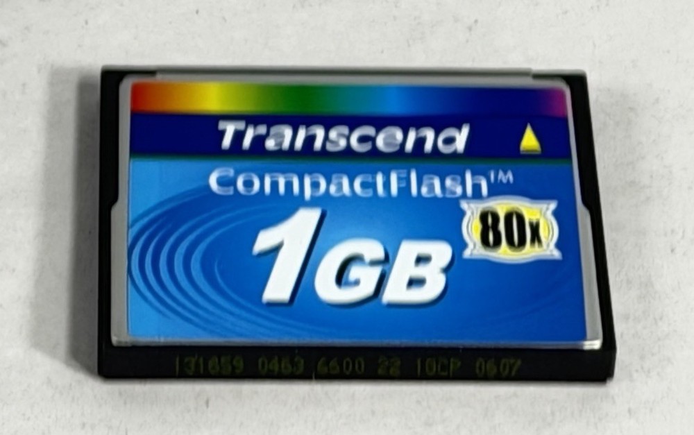 Transcend Compact Flash 1GB Memory 80x Card