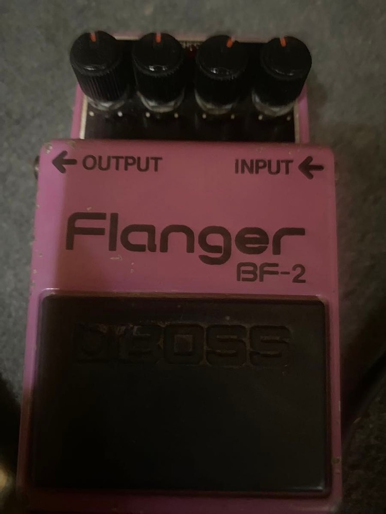 BOSS BF-2 Flanger green label Made in Japan  Guitar Effect Pedal #0004
