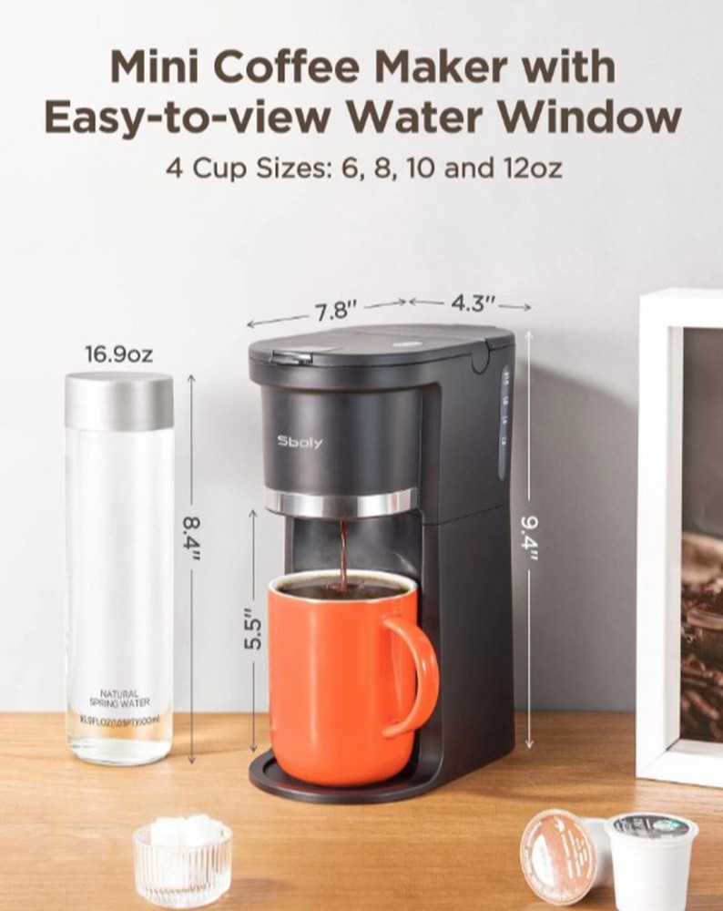 SINGLE SERVE COFFEE MAKER 6-12 OZ