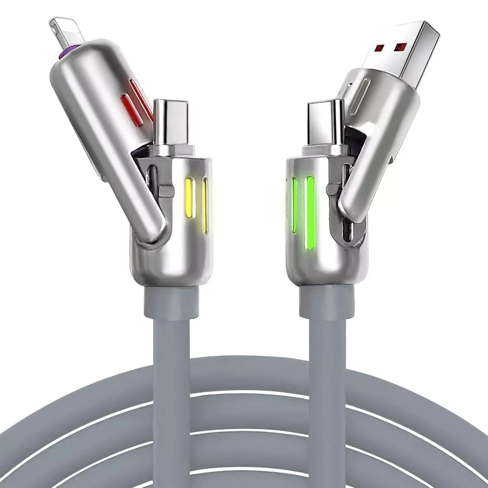 240W 4-in-1 Multi Fast Charging Cable Cord USB TYPE C for iPhone samsung android