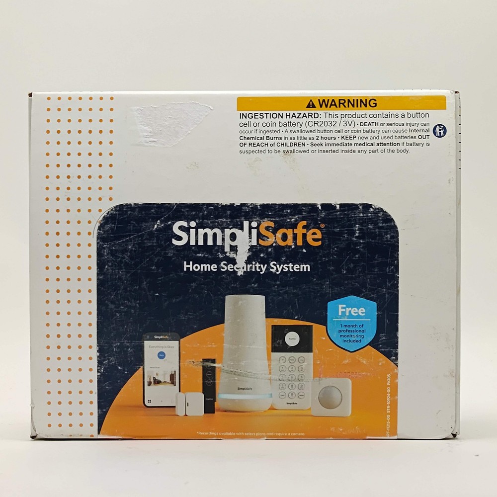 New SimpliSafe Home Security System 7-Piece Kit STR-11096-00