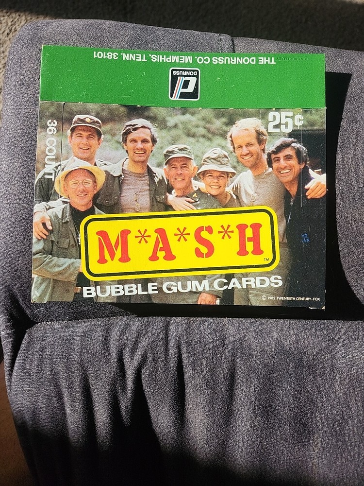 1982 MASH bubble gum cards BOX ONLY