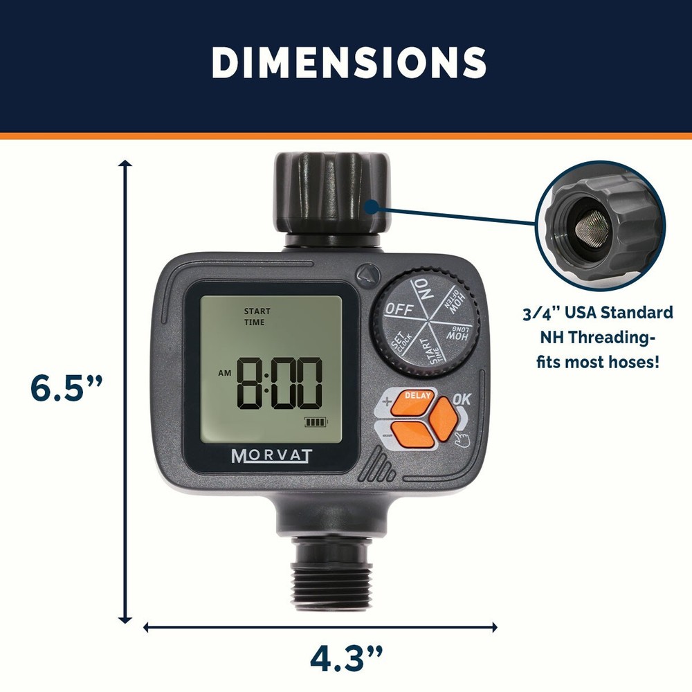 Morvat Garden Hose Timer Water with Rain Delay