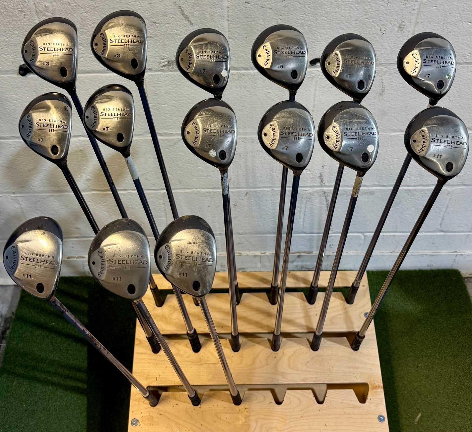 Wholesale Lot of 30 Golf Clubs - Callaway Steelhead III Woods - Ladies Flex