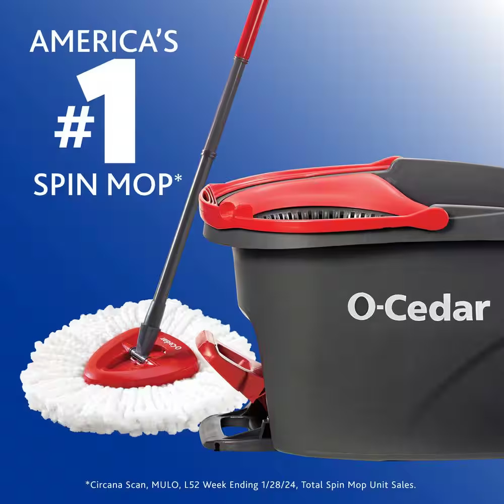 Easywring Spin Mop and Bucket System 2 Extra Machine Washable Mop Head Replaceme