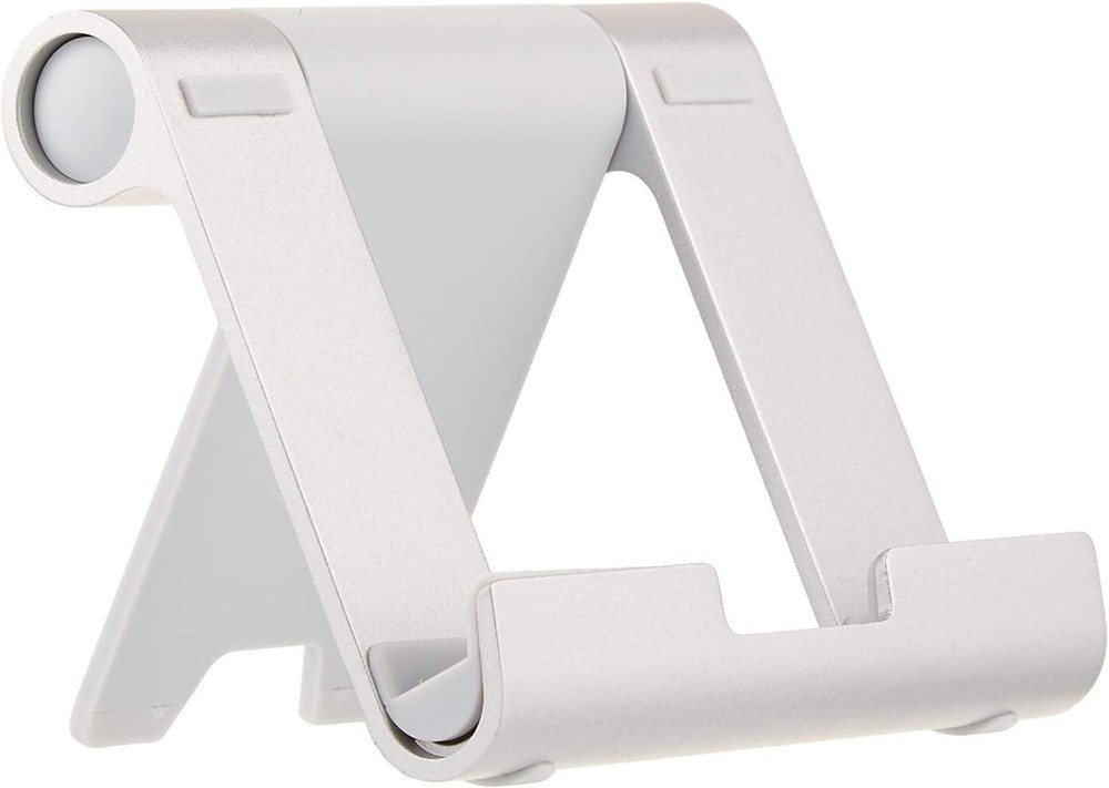 AmazonBasics Multi-Angle Portable Stand for Tablets and Phones - Silver