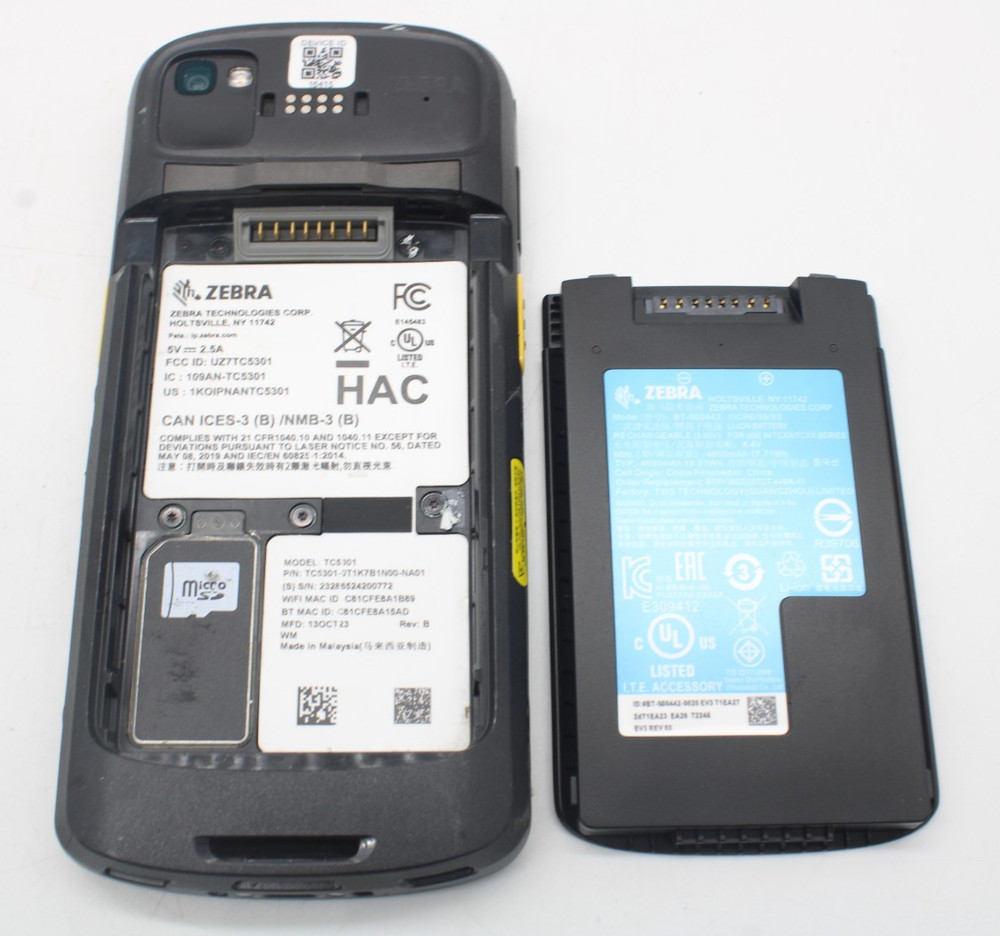 Zebra TC53 TC5301 Long Range Mobile Scanner, Android 14, 1D/2D/QR, New Battery