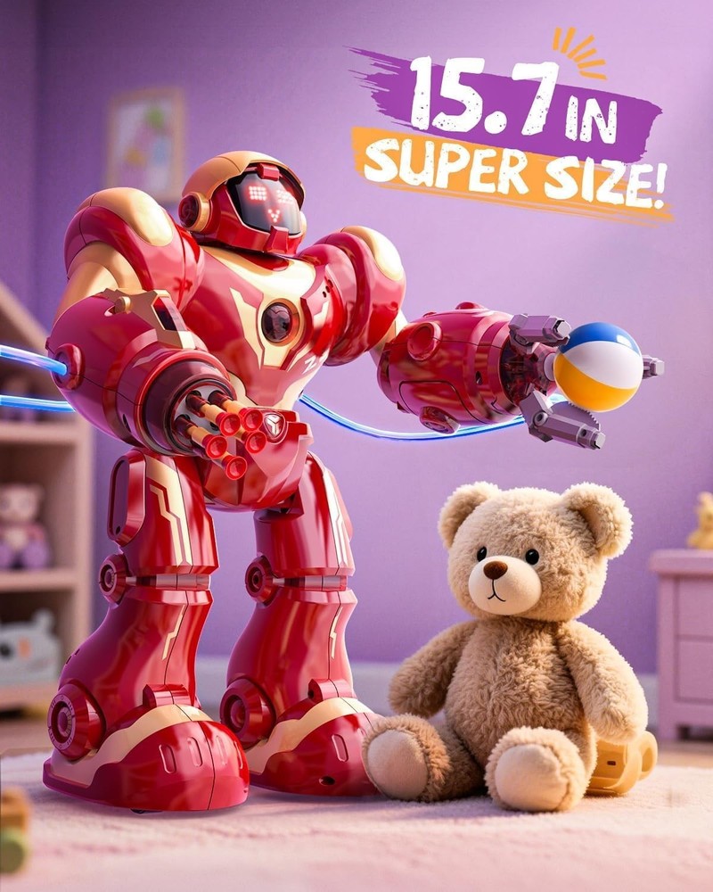Large Interactive Marvel Robot with Voice Control & STEM Learning for Kids