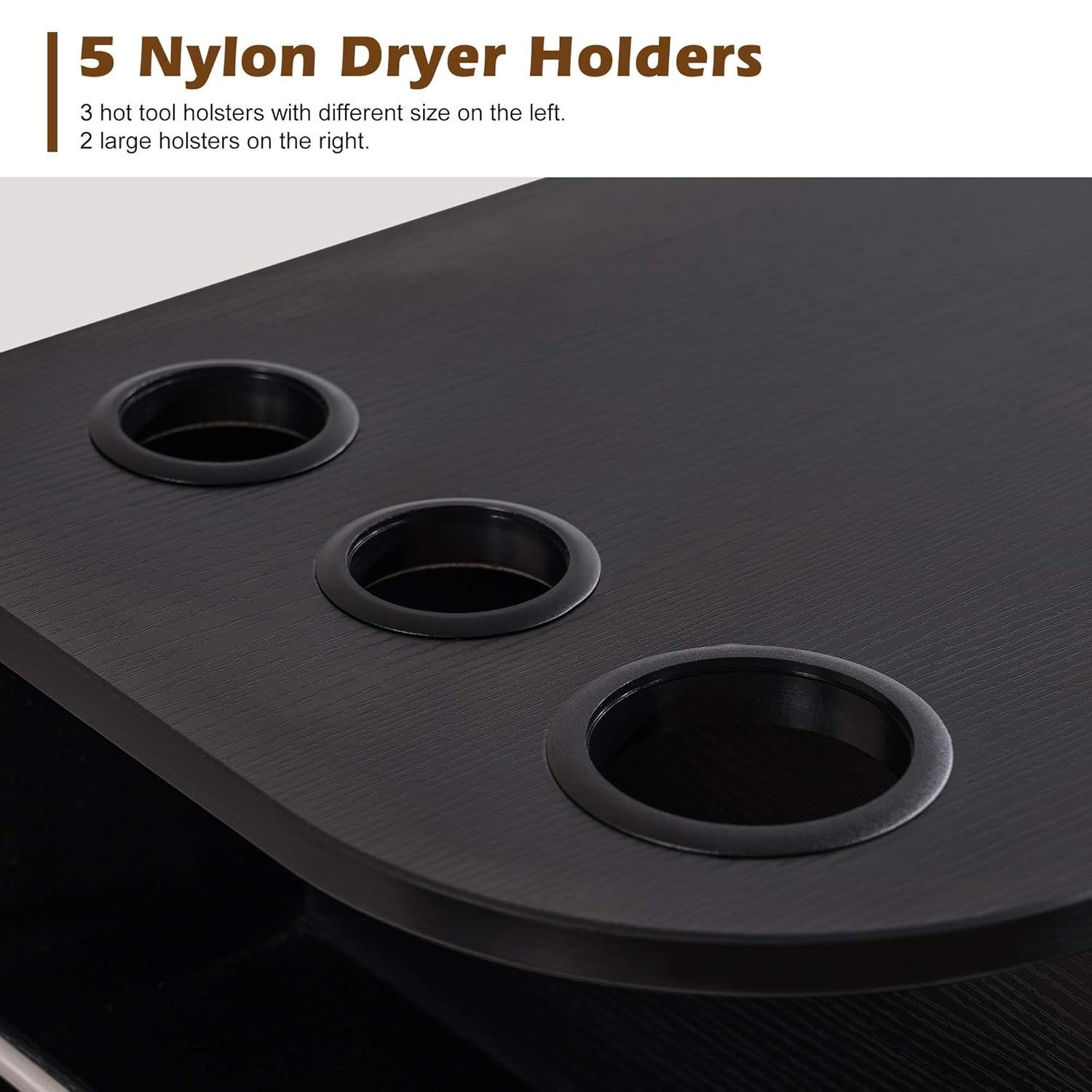 BarberPub Locking Wall Mount Styling Station Barber Salon Floating Equipment5012