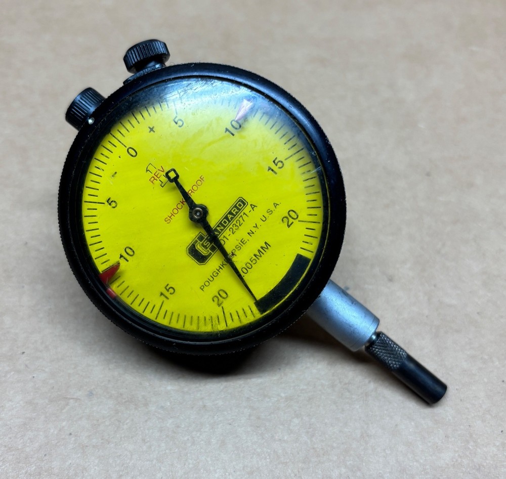 STANDARD 1 REV Dial Indicator - D1-23271-A - .005mm gradations - NICE