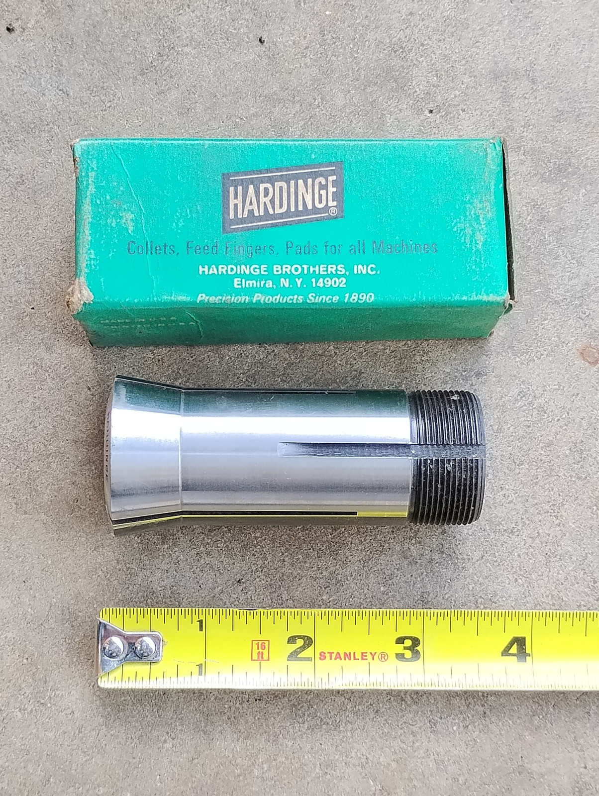 Hardinge 5C Collet 13/16” Hex With Internal & External Threads