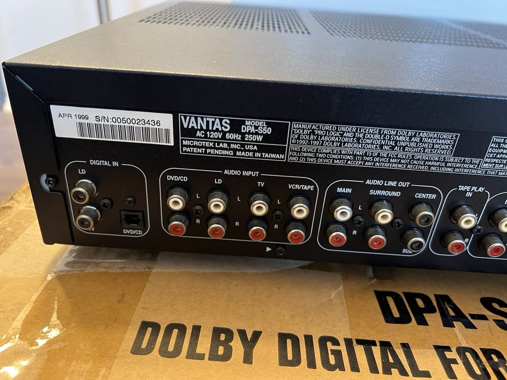 VANTAS Amplifier - DPA-S50 Digital Surround Processor / Amplifier