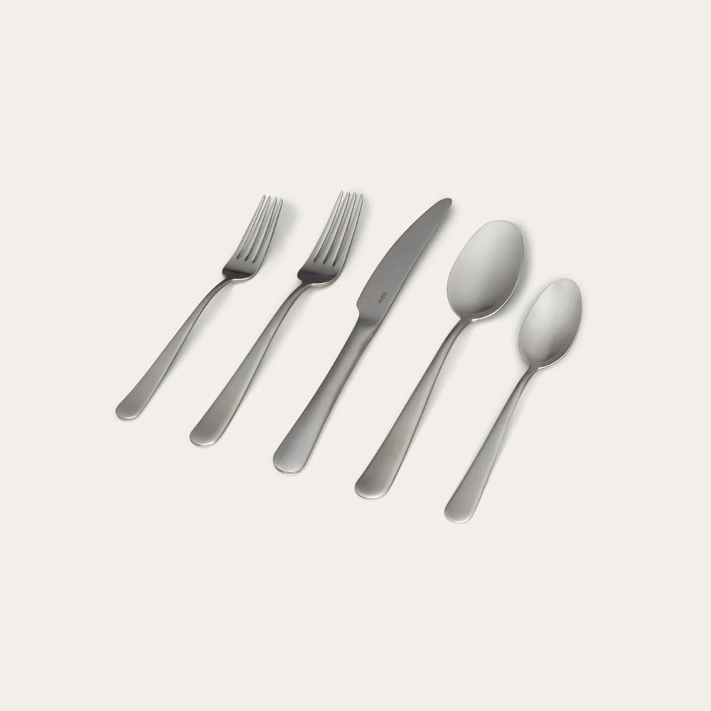 FABLE Flatware Set Matte Siver - 20pcs Service for 4
