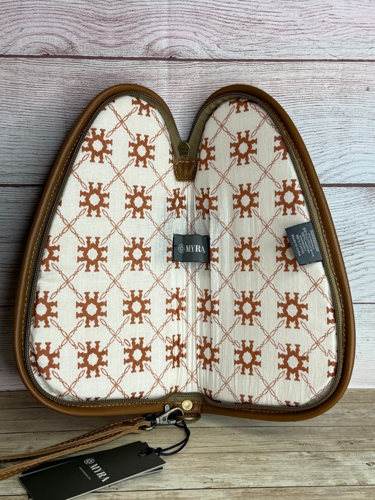 MYRA ~ TOOLED ~ LEATHER ~ PISTOL ~ CASE