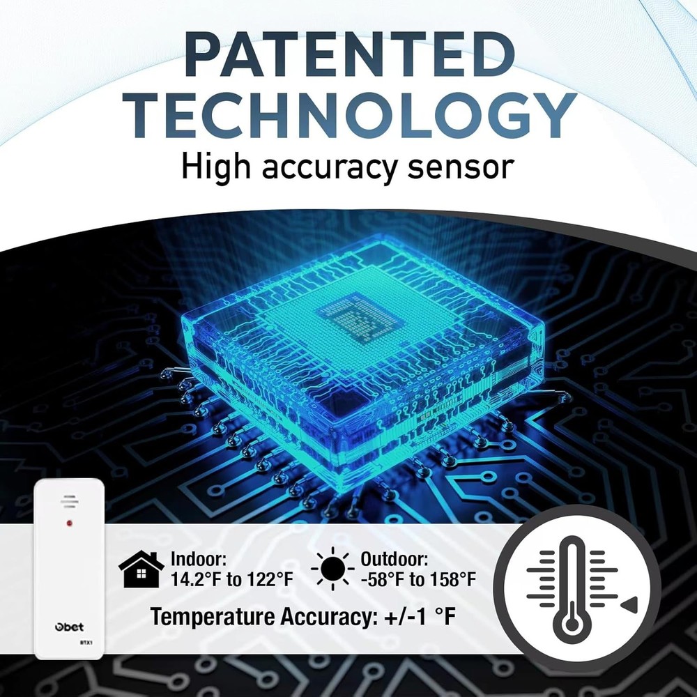 Digital Wireless Indoor Outdoor Thermometer with Remote Sensor