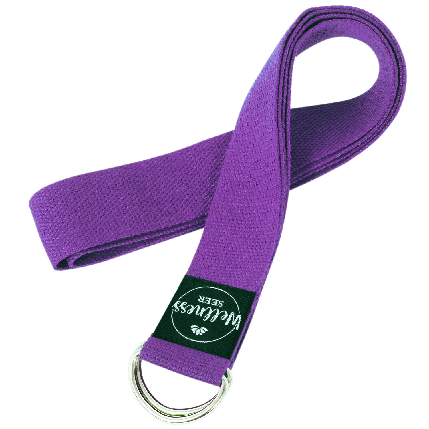 Wellness Seer Yoga Stretch Strap Adjustable D-Ring Buckle Belt Gym Waist Leg Fit