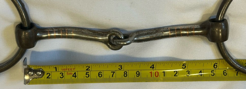 Snaffle Bit 3" Rings 6" Mouth Piece 1/4 Thickness