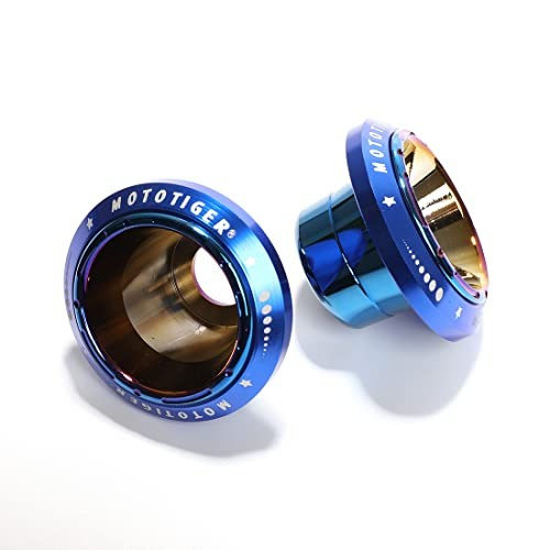 Motorcycle Frame Slider: Scooter Frame Sliders for Front Fork CNC Blue-Blue