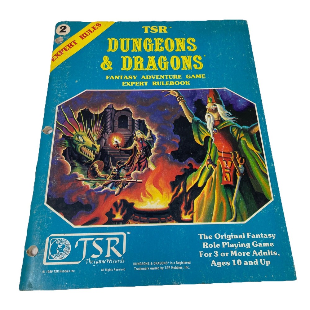 Expert Rulebook D&D basic  TSR BECMI Dungeons Dragons First printing 1981