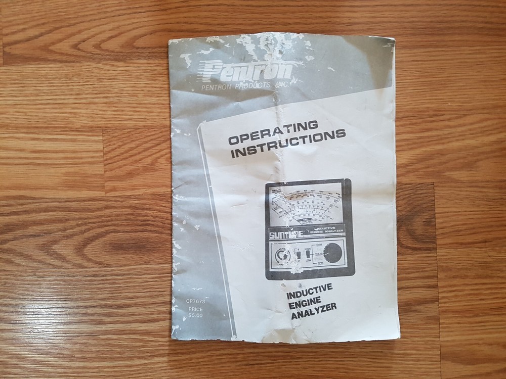 SUNTUNE Inductive Engine Analyzer Model CP7673 USED