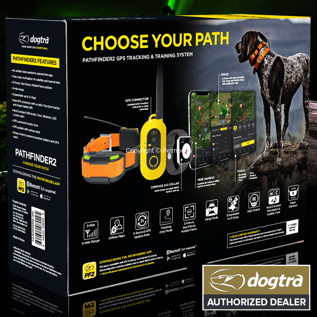 Dogtra PATHFINDER2 GPS Dog Tracking & Training Collar E-Fence LED Light
