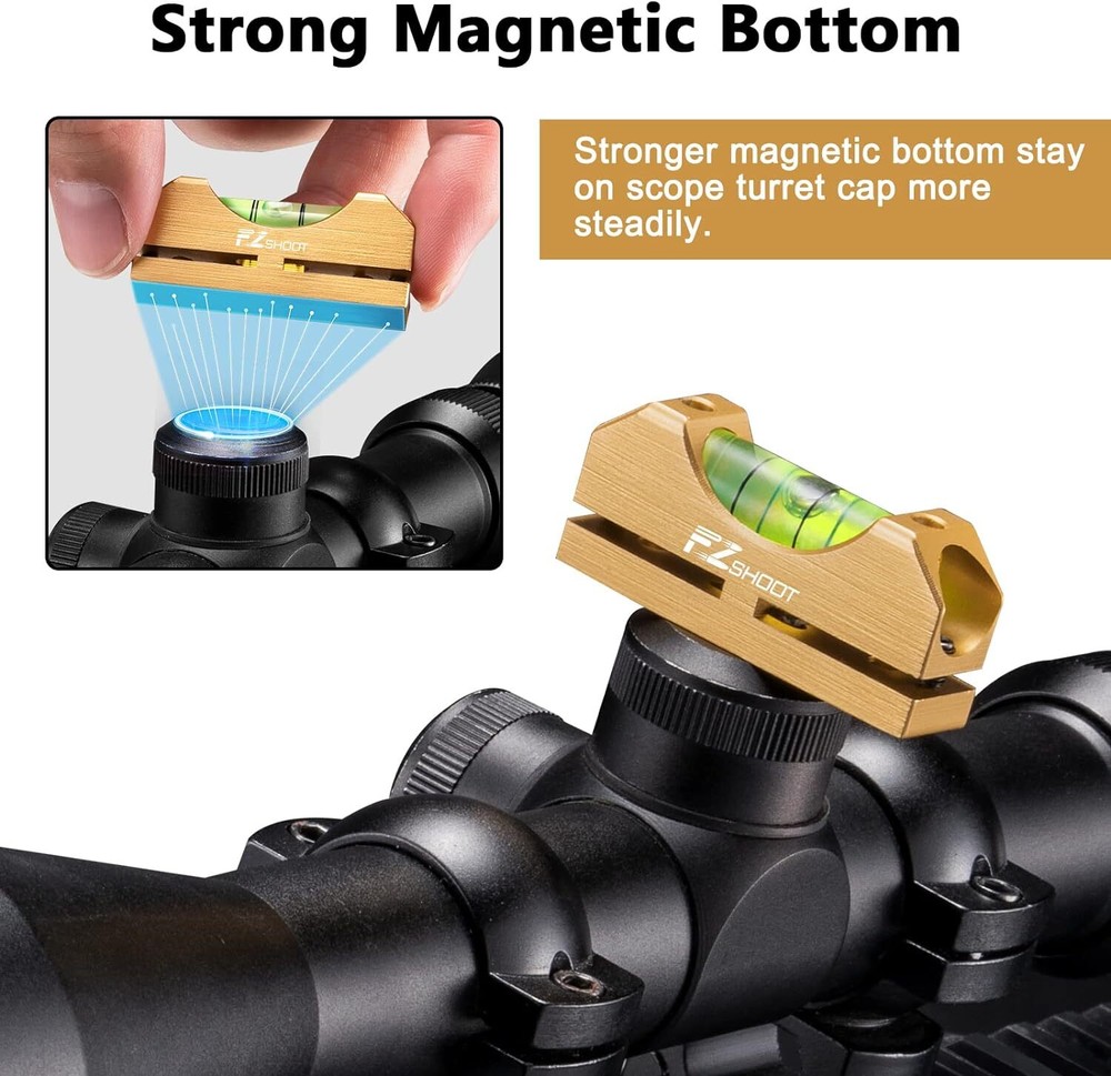 Scope Mounting Kit Universal Magnetic Rifle Scope Bubble Leveling Tool-Gunsmith
