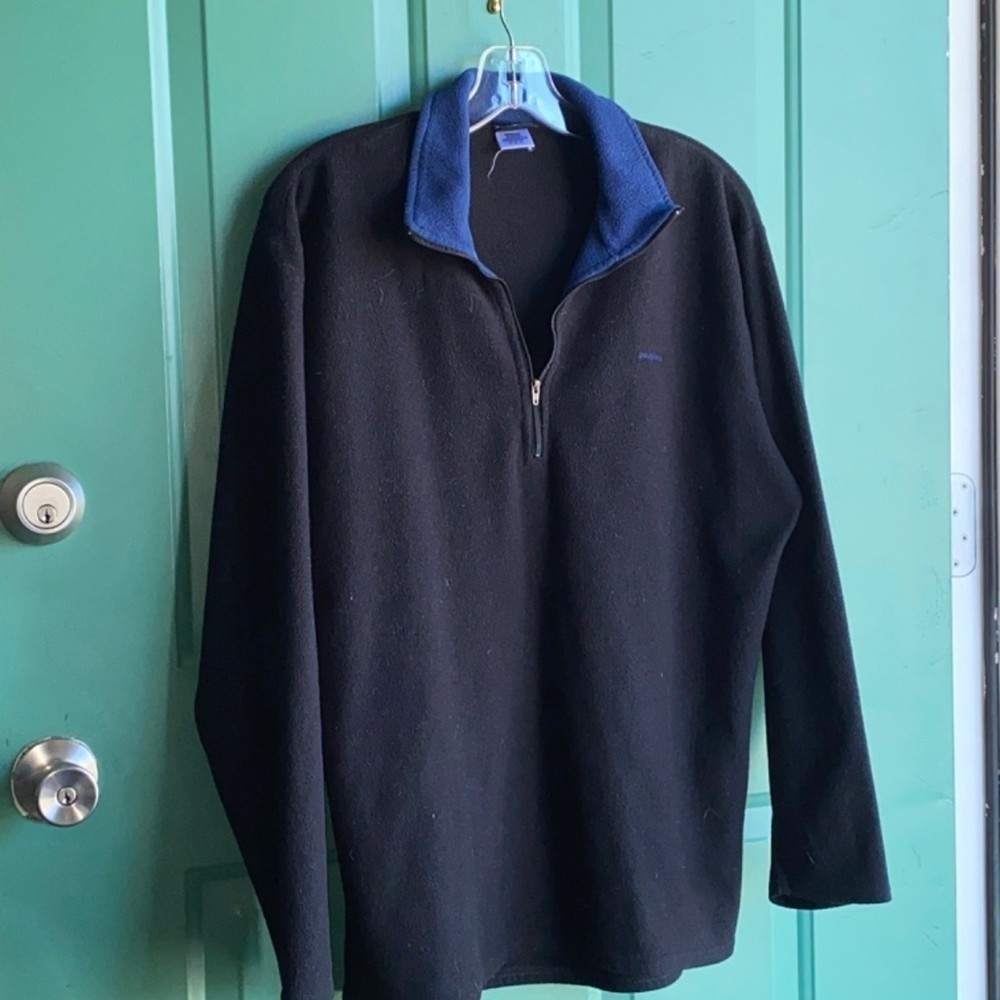 Patagonia men’s size large fleece pullover quarter zip