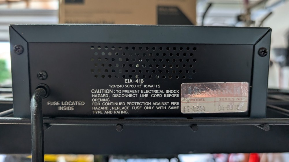 Heathkit Precision Oscilloscope Calibrator 1G-4244, Powered On
