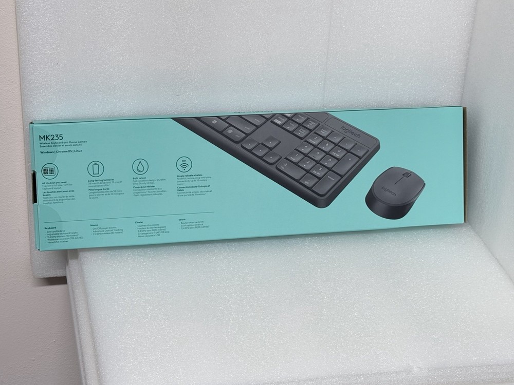 Logitech MK235 Wireless Keyboard and Mouse Combo for Windows 🔥New🔥