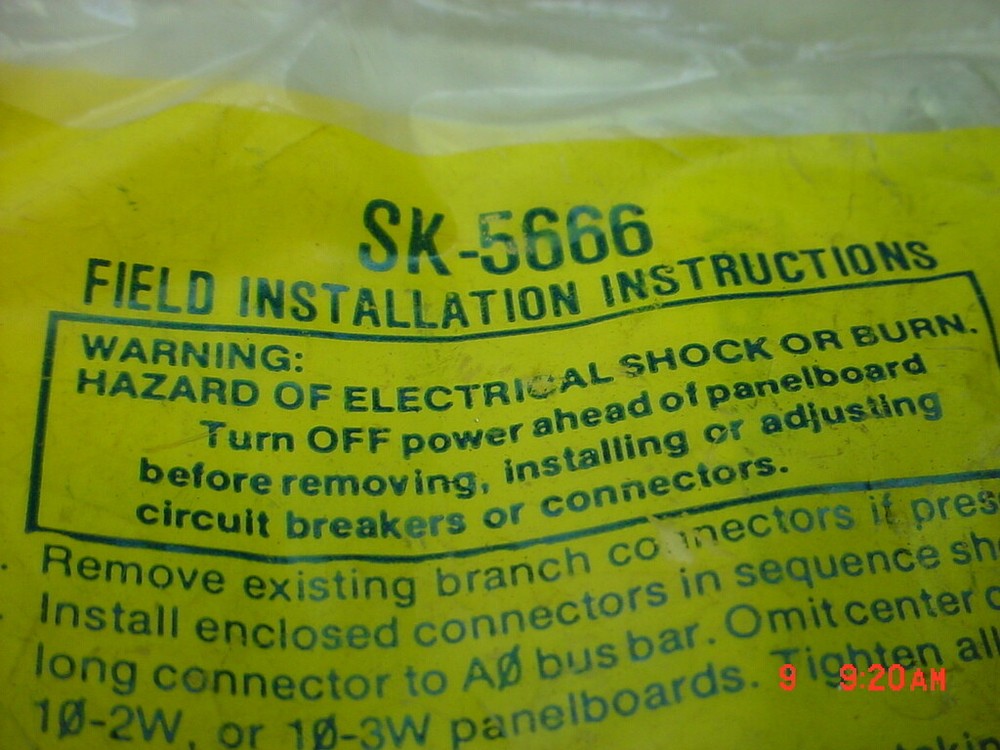SQUARE D 01B or A1B Branch Mounting Assemblies SK-5666