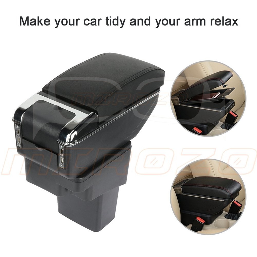 For Nissan Juke 2010-2015 Front Leather Console Container Armrest Storage Box