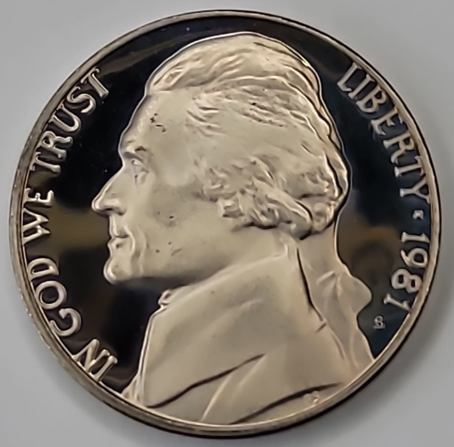 1981 S Gem Proof DCAM Jefferson Nickel